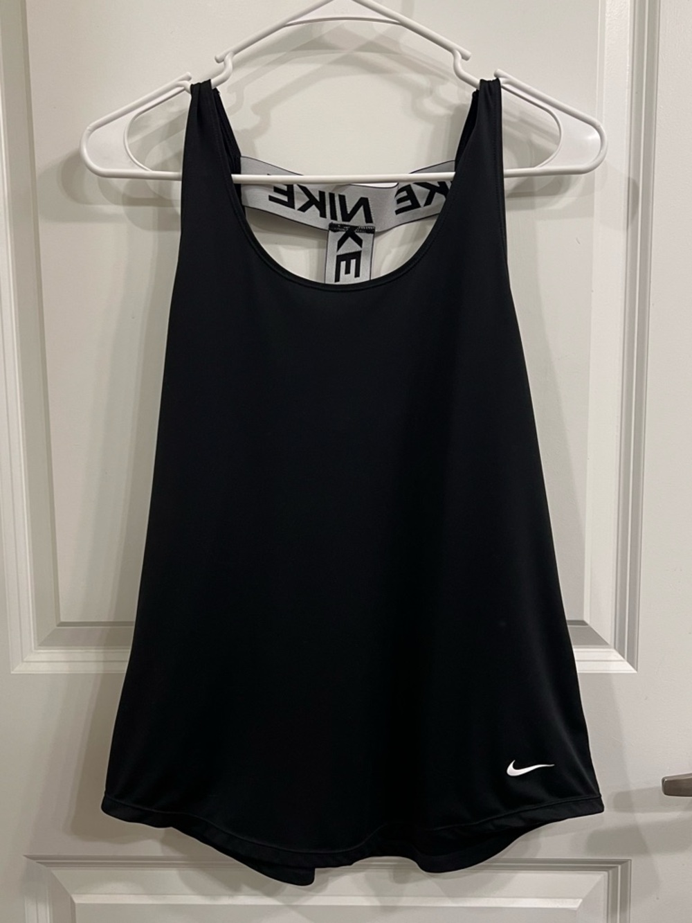 Nike Black Women's Athletic Tank with Branded Racerback